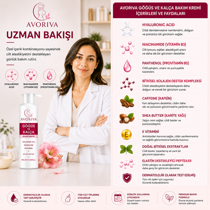 AVORIVA Göğüs ve Kalça Bakım Kremi